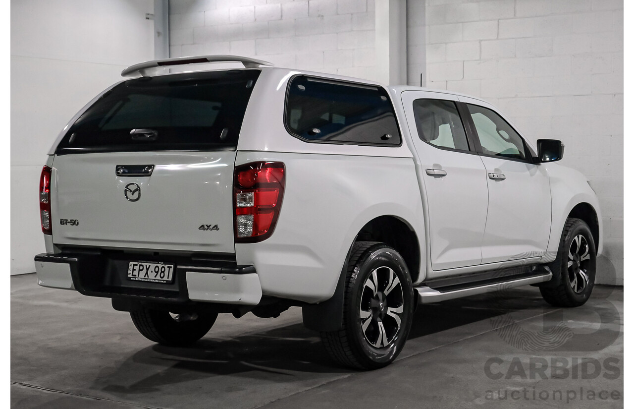 7/2021 Mazda Bt-50 GT (4x4) B30B Dual Cab P/Up White Turbo Diesel 3.0L