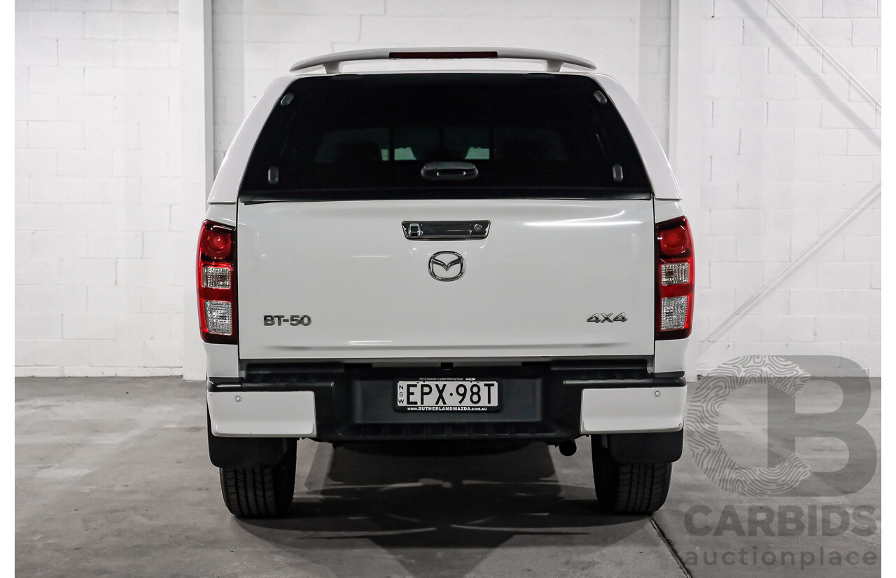 7/2021 Mazda Bt-50 GT (4x4) B30B Dual Cab P/Up White Turbo Diesel 3.0L