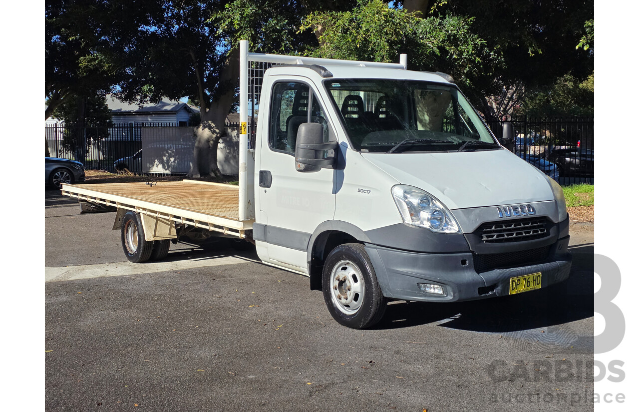 6/2013 Iveco Daily 50C17 Trayback 2d White Turbo Diesel 3.0L