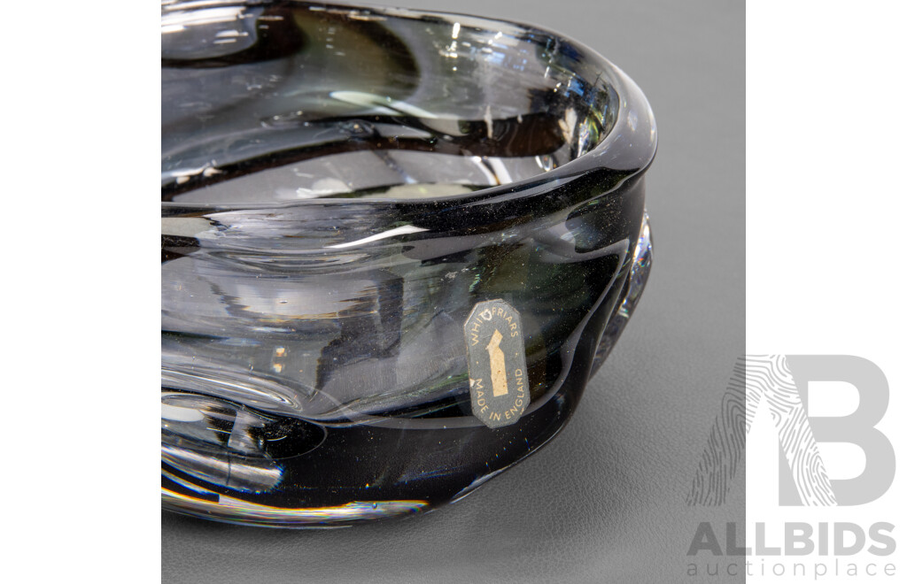 Whitefriers Art Glass Bowl and Art Glass Stem Vase