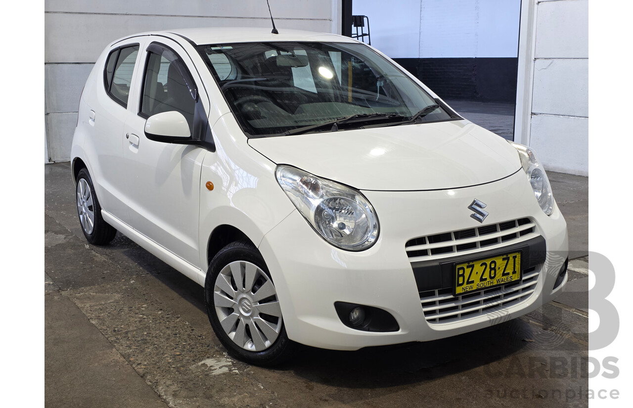 06/2014 Suzuki Alto GL GF MY12 5D Hatchback White 1.0L