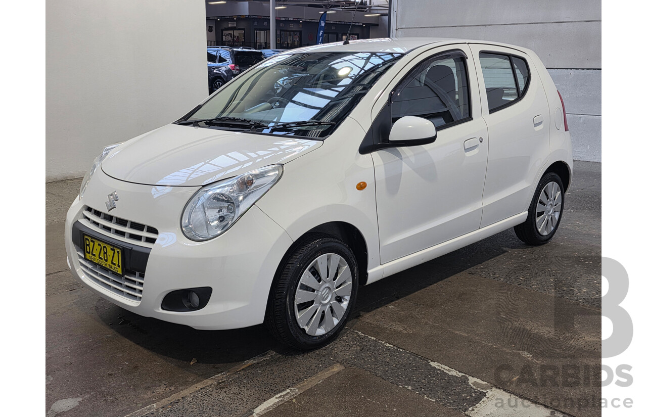 06/2014 Suzuki Alto GL GF MY12 5D Hatchback White 1.0L