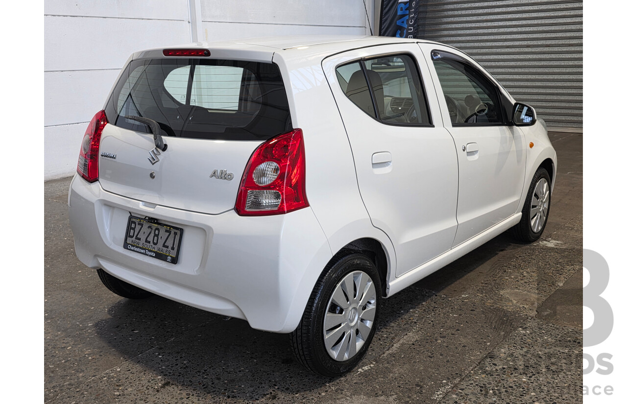 06/2014 Suzuki Alto GL GF MY12 5D Hatchback White 1.0L