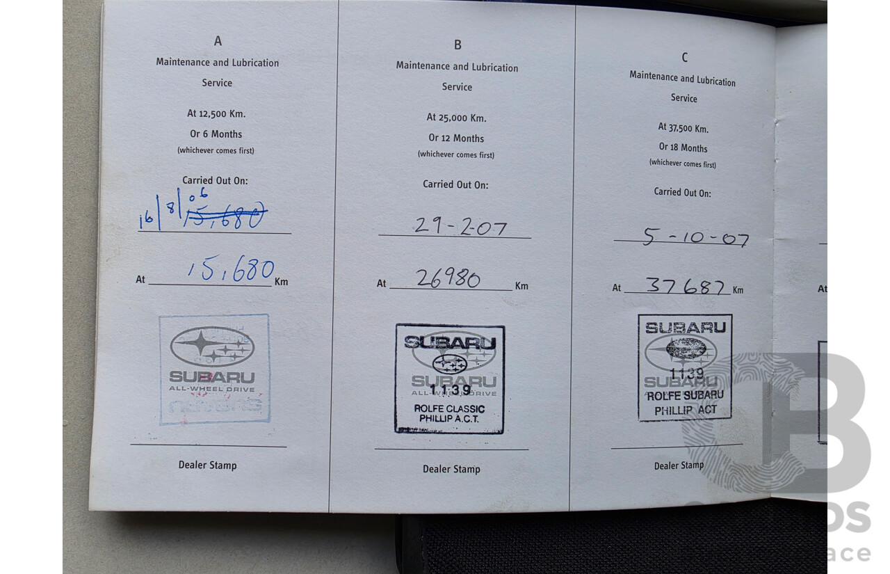 09/2005 Subaru Forester X MY05 4d Wagon Silver 2.5L