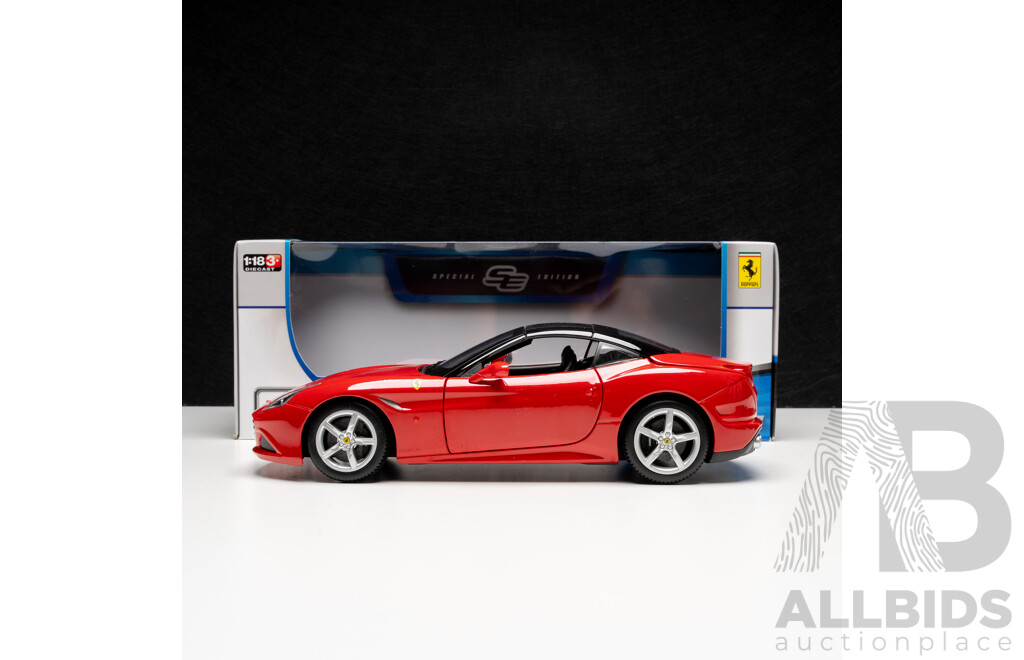 Maisto Special Edition Ferrari California T Rosso Corsa Red 1:18 Scale Model Car