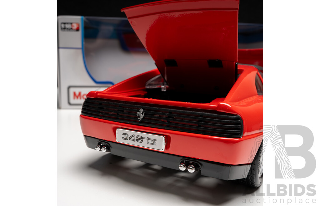 Maisto Special Edition Ferrari 348ts Rosso Corsa Red 1:18 Scale Model Car