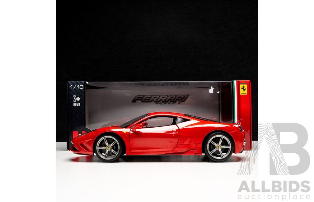 Bburago Ferrari 458 Speciale Red 1:18 Scale Model Car