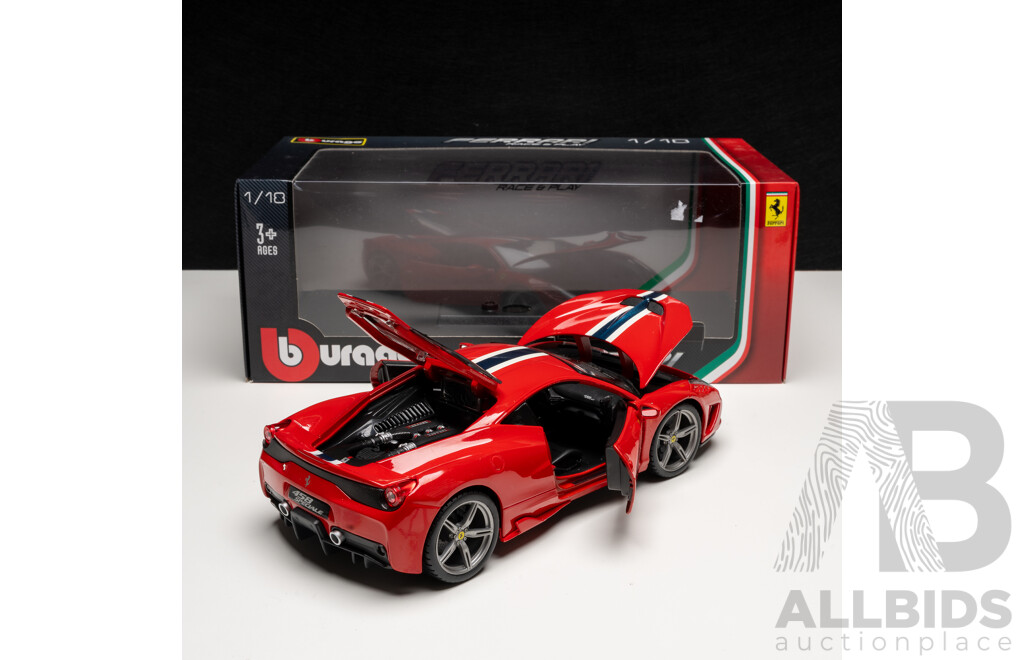 Bburago Ferrari 458 Speciale Red 1:18 Scale Model Car