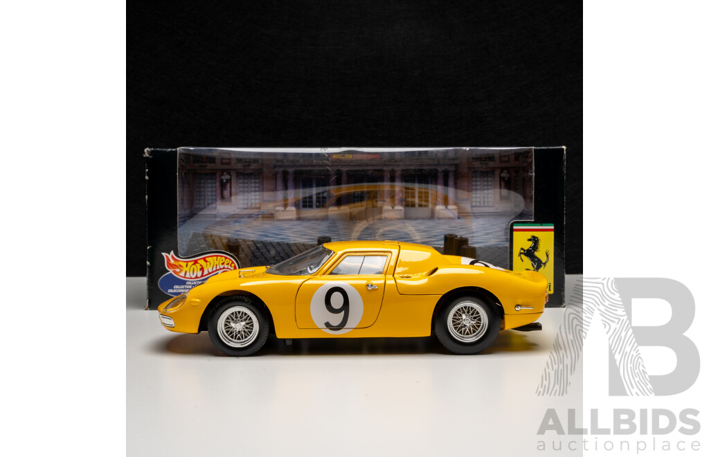 Hot Wheels Ferrari 250 LM Yellow 1:18 Scale Model Car