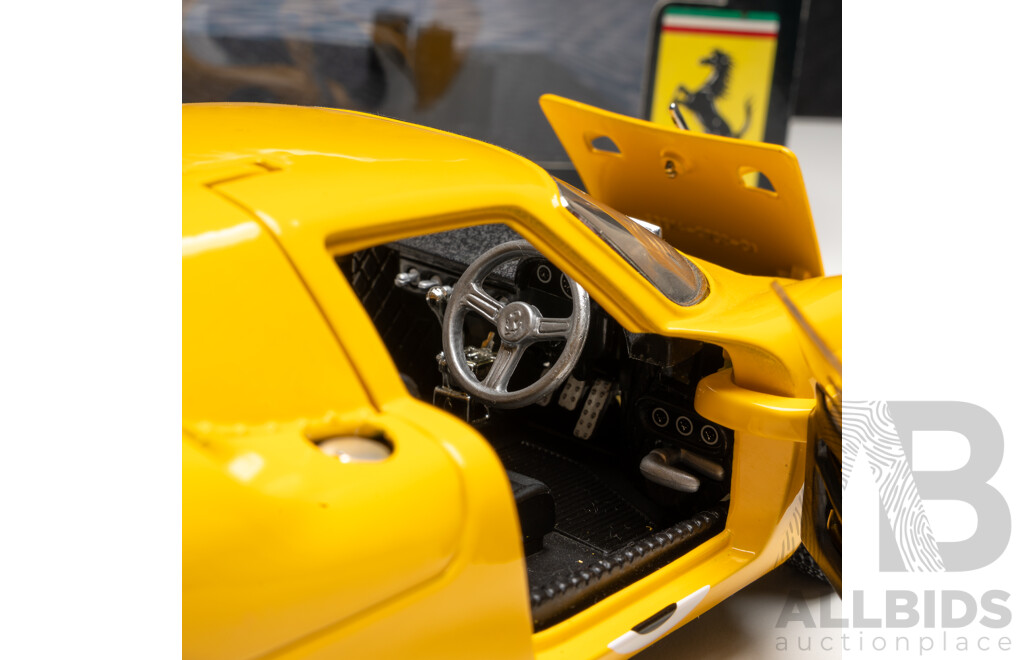 Hot Wheels Ferrari 250 LM Yellow 1:18 Scale Model Car