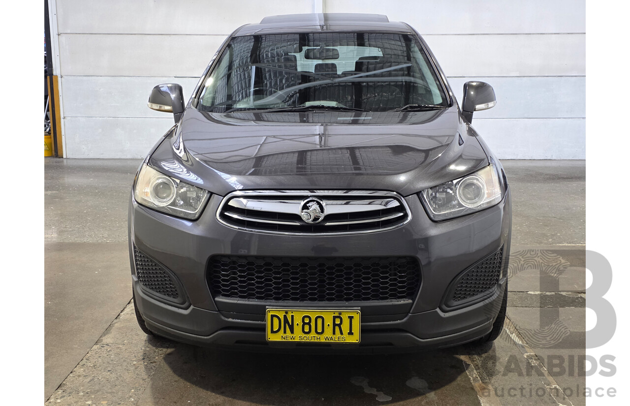 09/2014 Holden Captiva 7 LS CG MY14 4D Wagon Cyber Grey Turbo Diesel 2.2L - 7 Seater