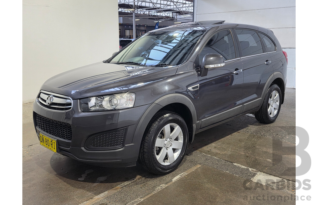 09/2014 Holden Captiva 7 LS CG MY14 4D Wagon Cyber Grey Turbo Diesel 2.2L - 7 Seater