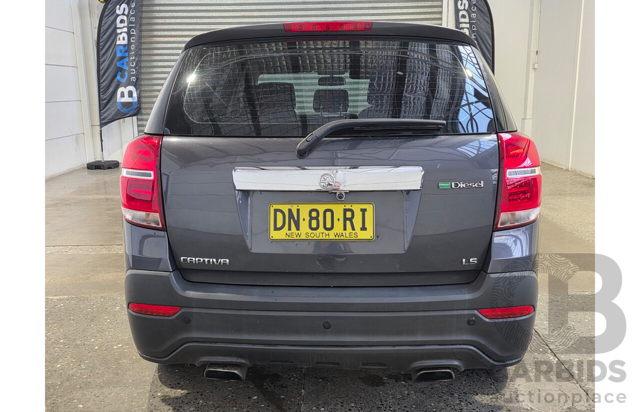 09/2014 Holden Captiva 7 LS CG MY14 4D Wagon Cyber Grey Turbo Diesel 2.2L - 7 Seater
