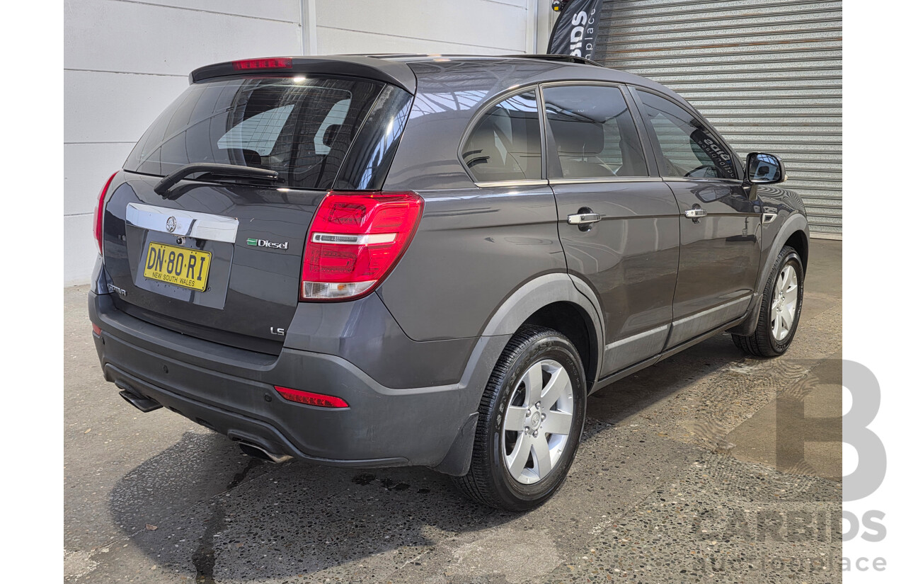 09/2014 Holden Captiva 7 LS CG MY14 4D Wagon Cyber Grey Turbo Diesel 2.2L - 7 Seater