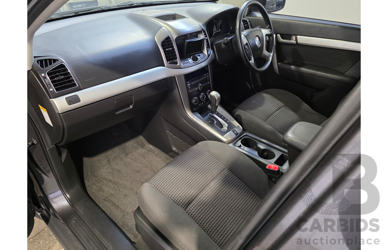 09/2014 Holden Captiva 7 LS CG MY14 4D Wagon Cyber Grey Turbo Diesel 2.2L - 7 Seater