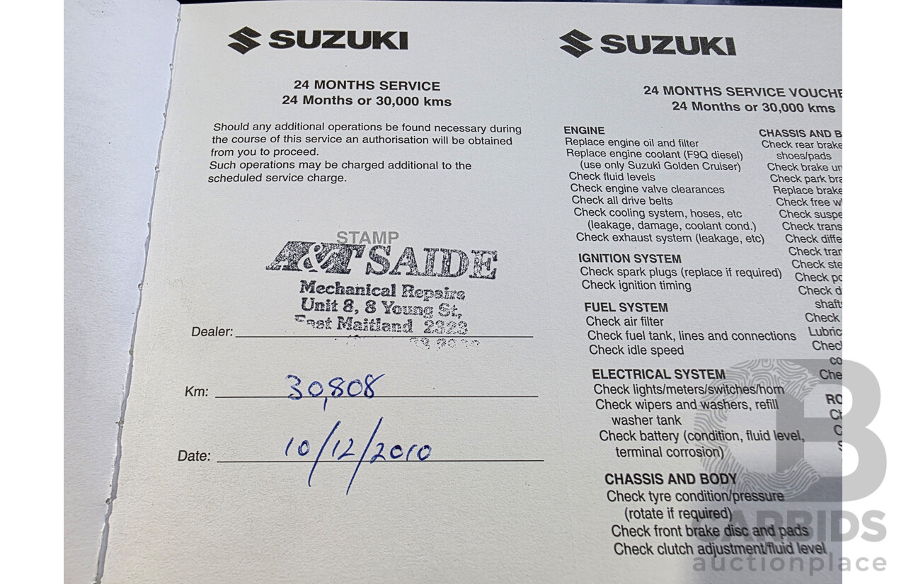 02/2009 Suzuki SX4 GY 4D Sedan Deep Sea Blue Metallic 2.0L