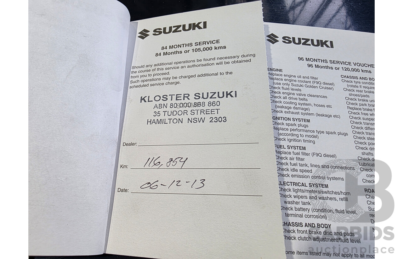 02/2009 Suzuki SX4 GY 4D Sedan Deep Sea Blue Metallic 2.0L