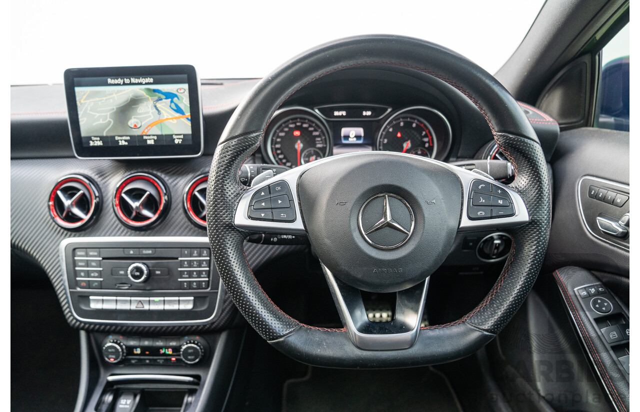 03/2016 Mercedes Benz A250 Sport 4Matic (AWD) 176 MY15 5d Hatchback Elbaite Green Metallic Turbo 2.0L