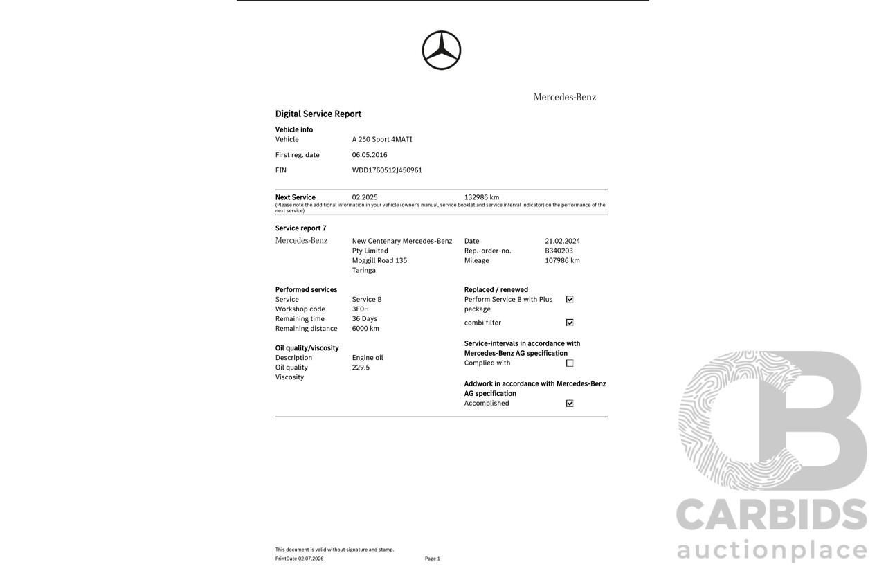 03/2016 Mercedes Benz A250 Sport 4Matic (AWD) 176 MY15 5d Hatchback Elbaite Green Metallic Turbo 2.0L