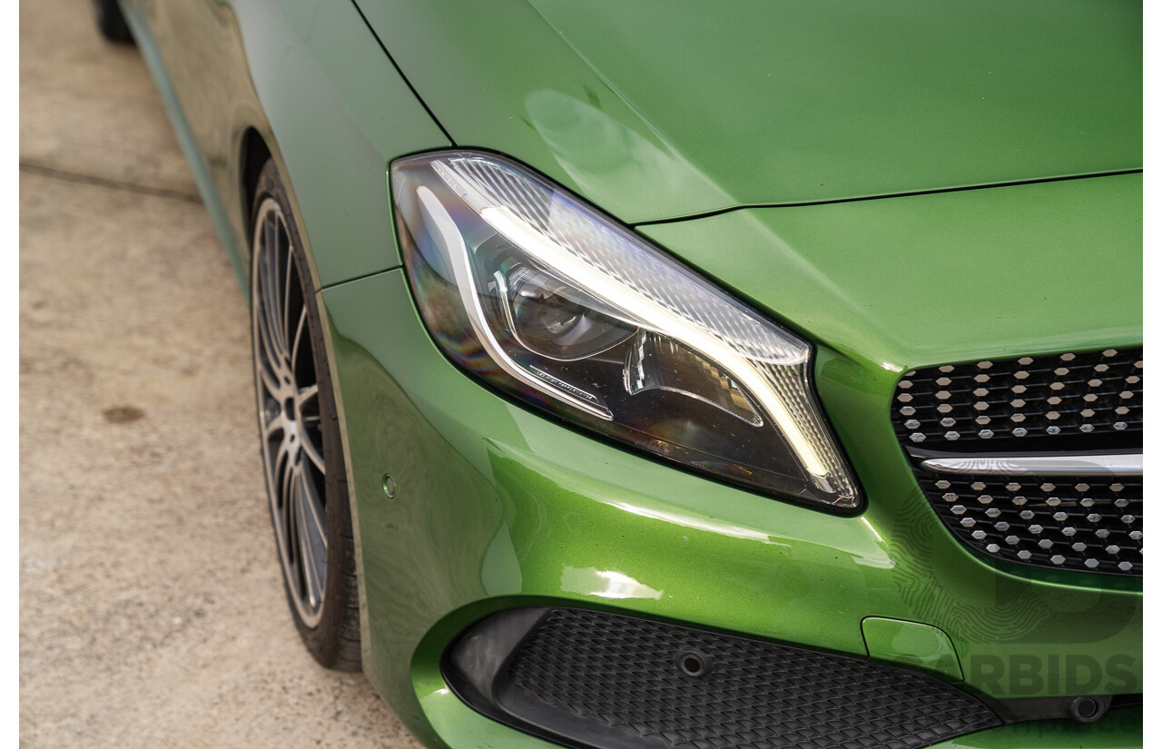 03/2016 Mercedes Benz A250 Sport 4Matic (AWD) 176 MY15 5d Hatchback Elbaite Green Metallic Turbo 2.0L