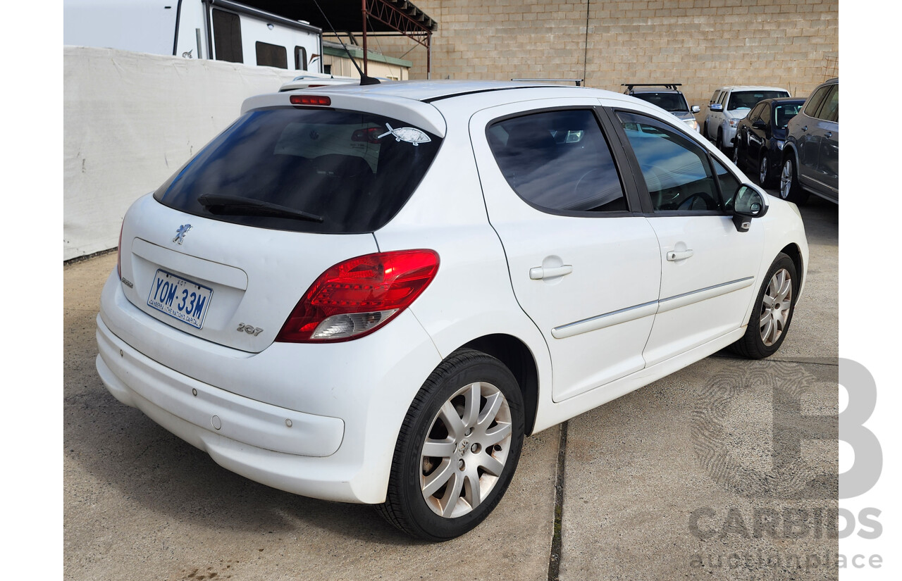 11/2010 Peugeot 207 Sportium MY10 5d Hatchback White 1.6L