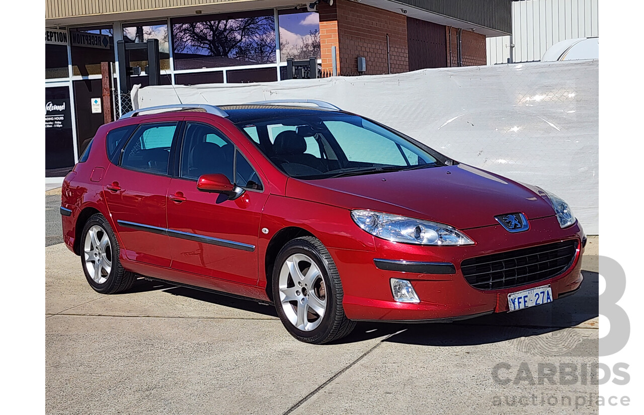 07/2007 Peugeot 407 ST HDi Touring Executive MY06 UPGRADE 4d Wagon Maroon 2.0L