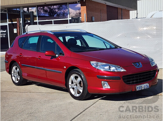 07/2007 Peugeot 407 ST HDi Touring Executive MY06 UPGRADE 4d Wagon Maroon 2.0L