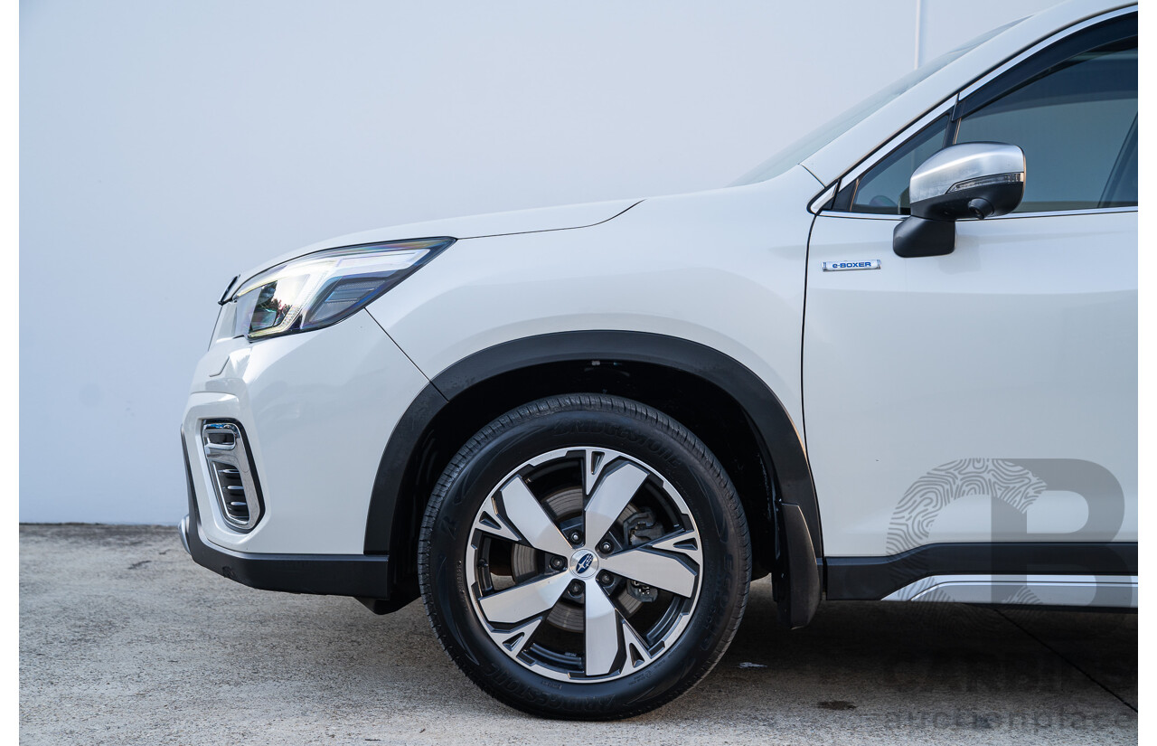 06/2021 Subaru Forester Hybrid S (AWD) S5 MY21 4d Wagon Crystal White 2.0L - 12kw Hybrid