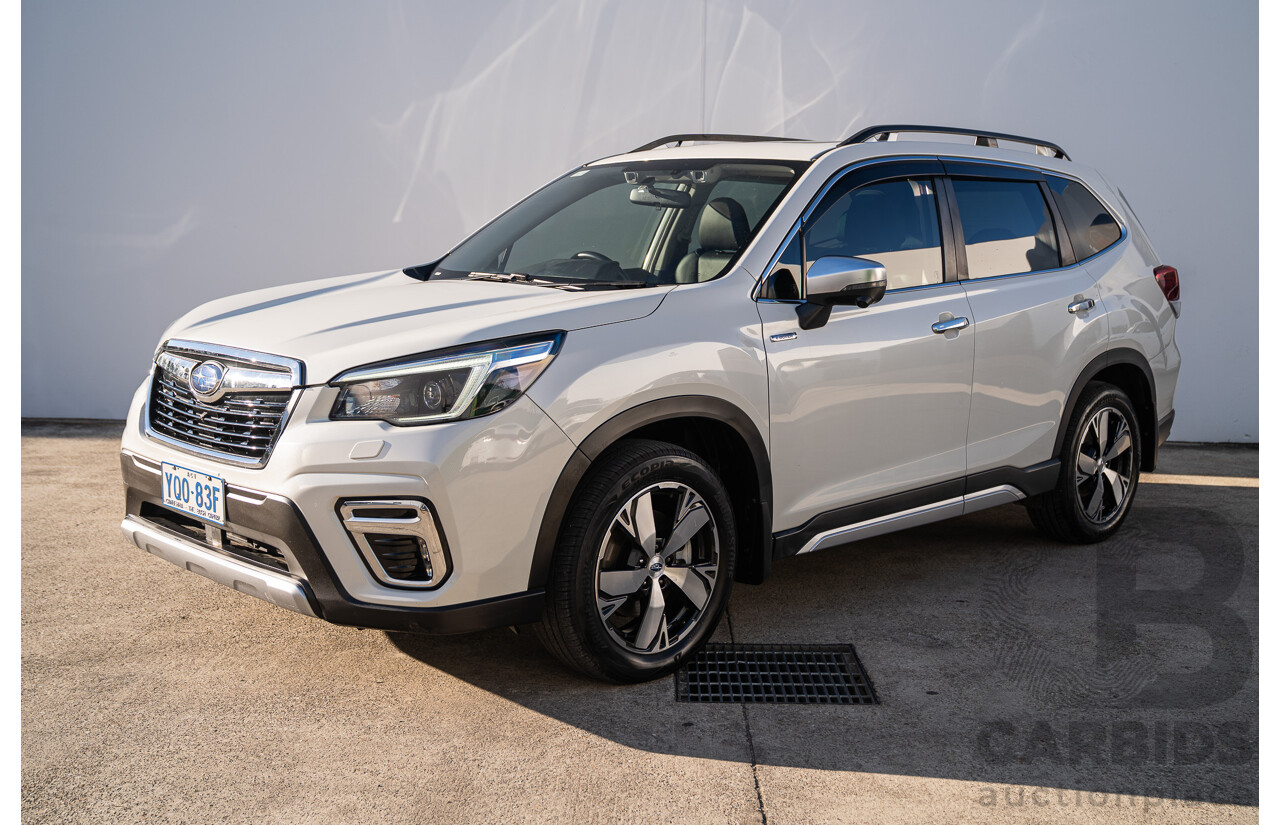 06/2021 Subaru Forester Hybrid S (AWD) S5 MY21 4d Wagon Crystal White 2.0L - 12kw Hybrid