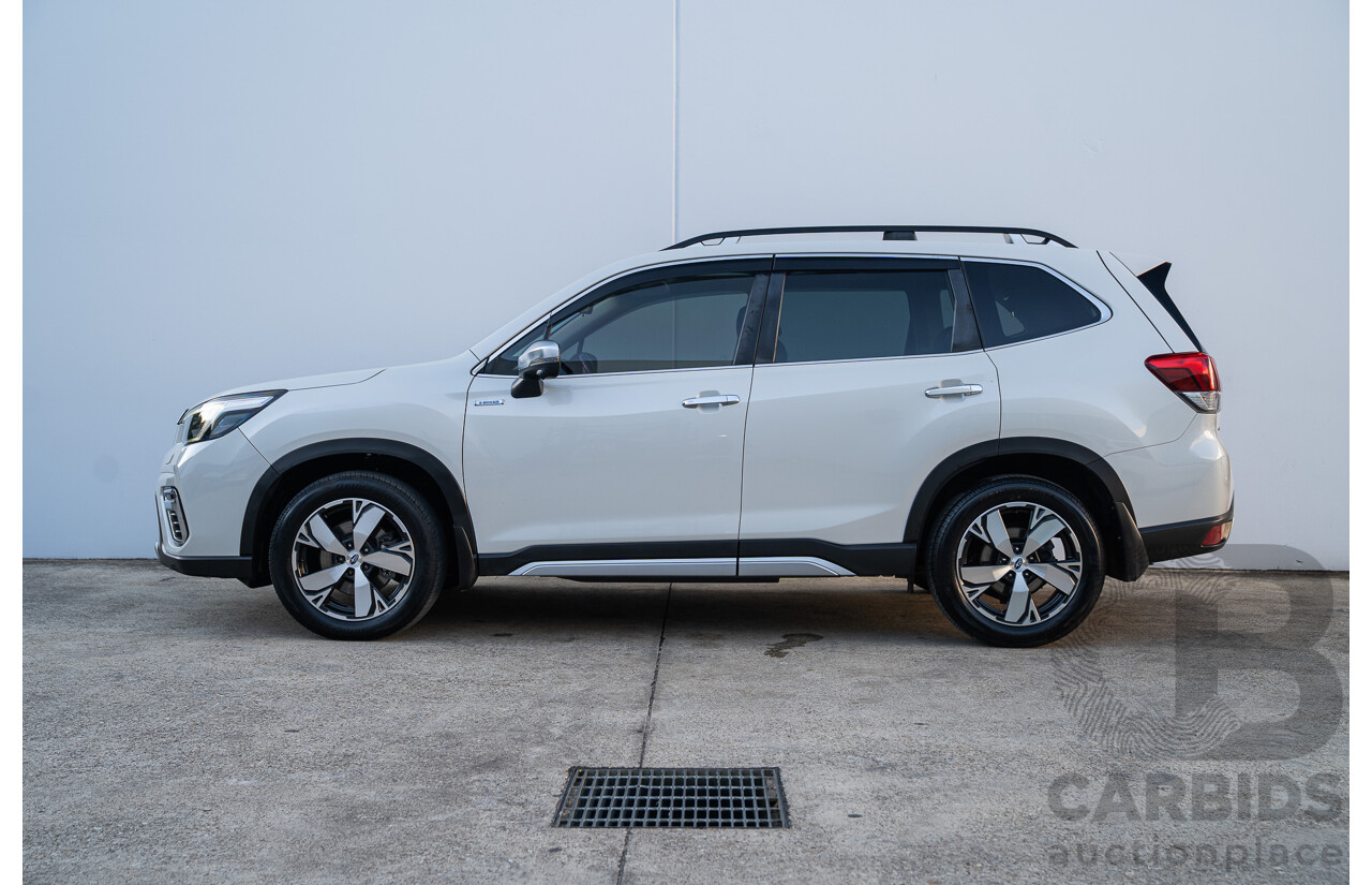 06/2021 Subaru Forester Hybrid S (AWD) S5 MY21 4d Wagon Crystal White 2.0L - 12kw Hybrid