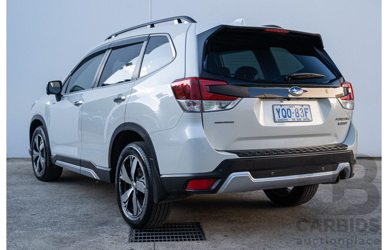 06/2021 Subaru Forester Hybrid S (AWD) S5 MY21 4d Wagon Crystal White 2.0L - 12kw Hybrid