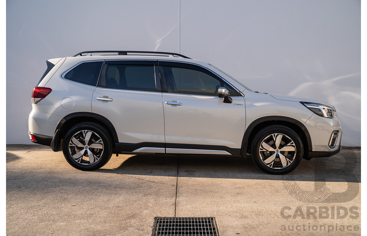 06/2021 Subaru Forester Hybrid S (AWD) S5 MY21 4d Wagon Crystal White 2.0L - 12kw Hybrid