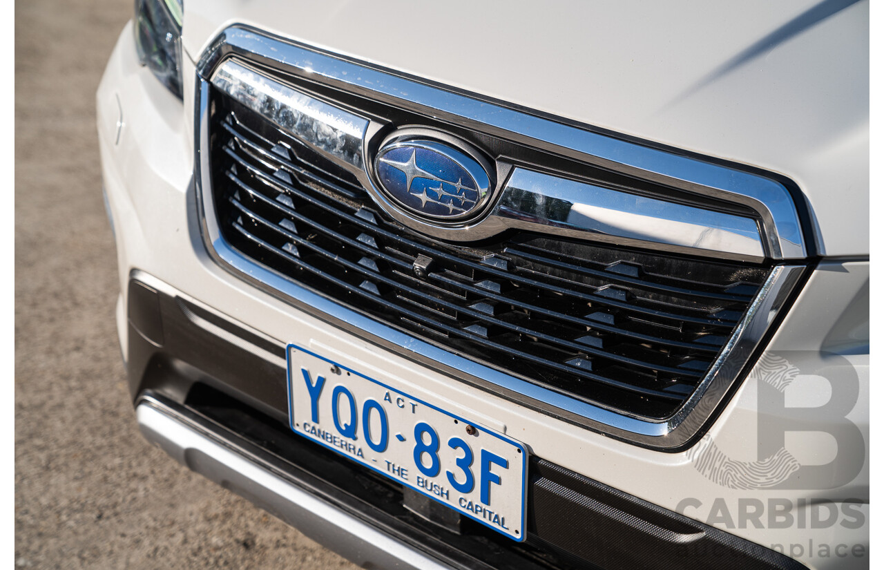 06/2021 Subaru Forester Hybrid S (AWD) S5 MY21 4d Wagon Crystal White 2.0L - 12kw Hybrid