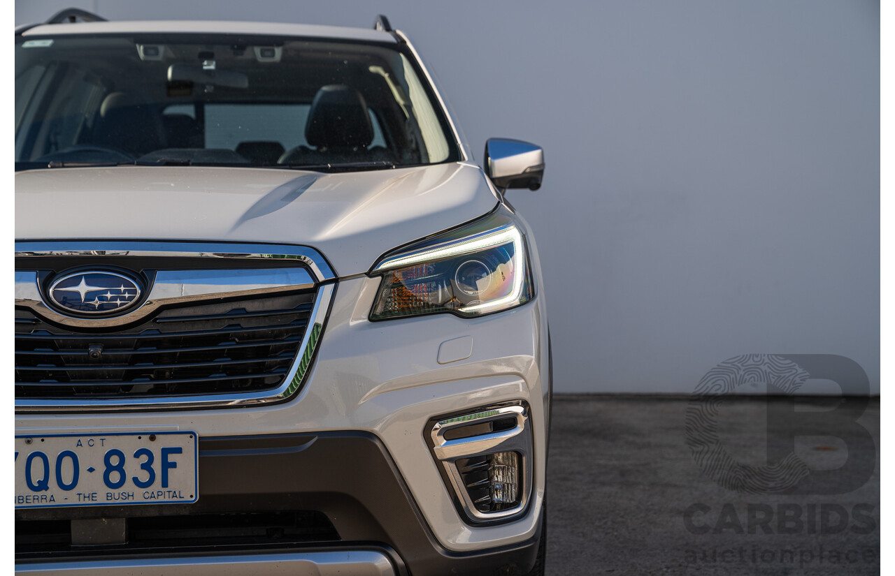 06/2021 Subaru Forester Hybrid S (AWD) S5 MY21 4d Wagon Crystal White 2.0L - 12kw Hybrid