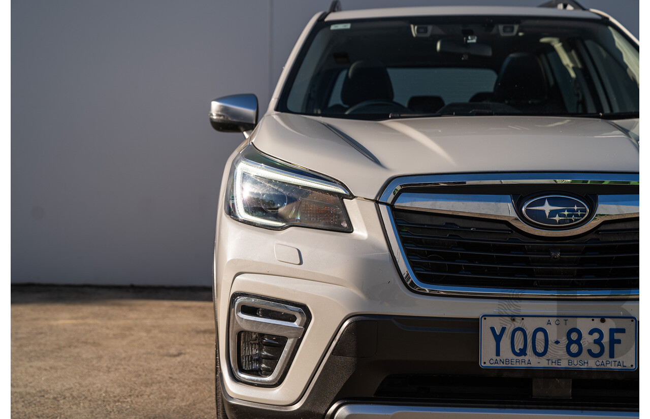 06/2021 Subaru Forester Hybrid S (AWD) S5 MY21 4d Wagon Crystal White 2.0L - 12kw Hybrid