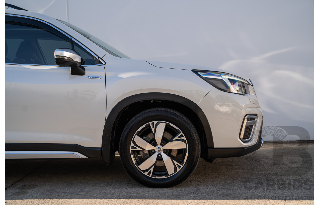 06/2021 Subaru Forester Hybrid S (AWD) S5 MY21 4d Wagon Crystal White 2.0L - 12kw Hybrid