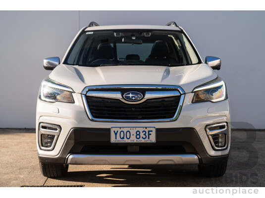 06/2021 Subaru Forester Hybrid S (AWD) S5 MY21 4d Wagon Crystal White 2.0L - 12kw Hybrid