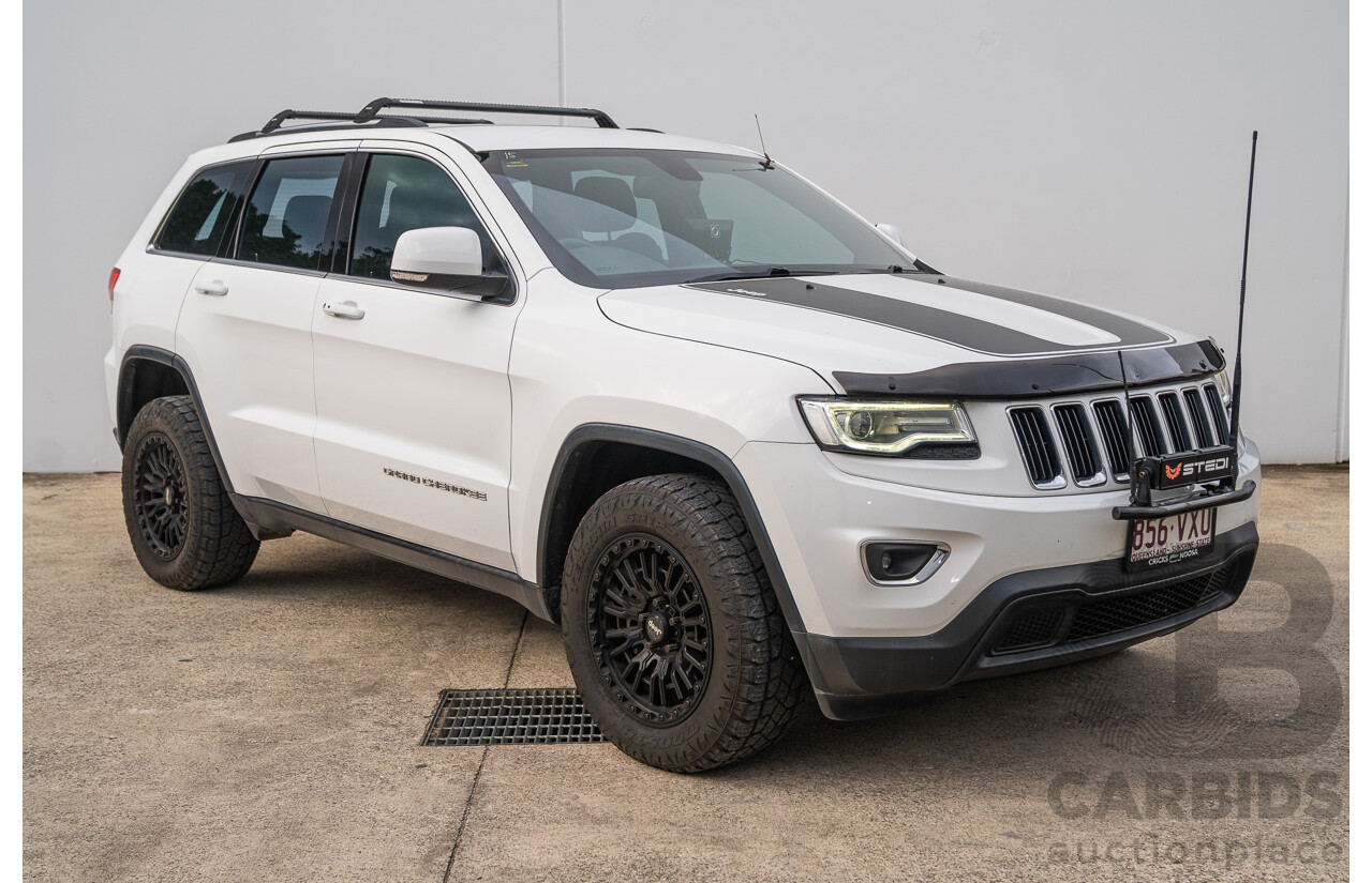 04/2015 Jeep Grand Cherokee Laredo (4x4) WK MY15 4d Wagon Bright White V6 3.6L