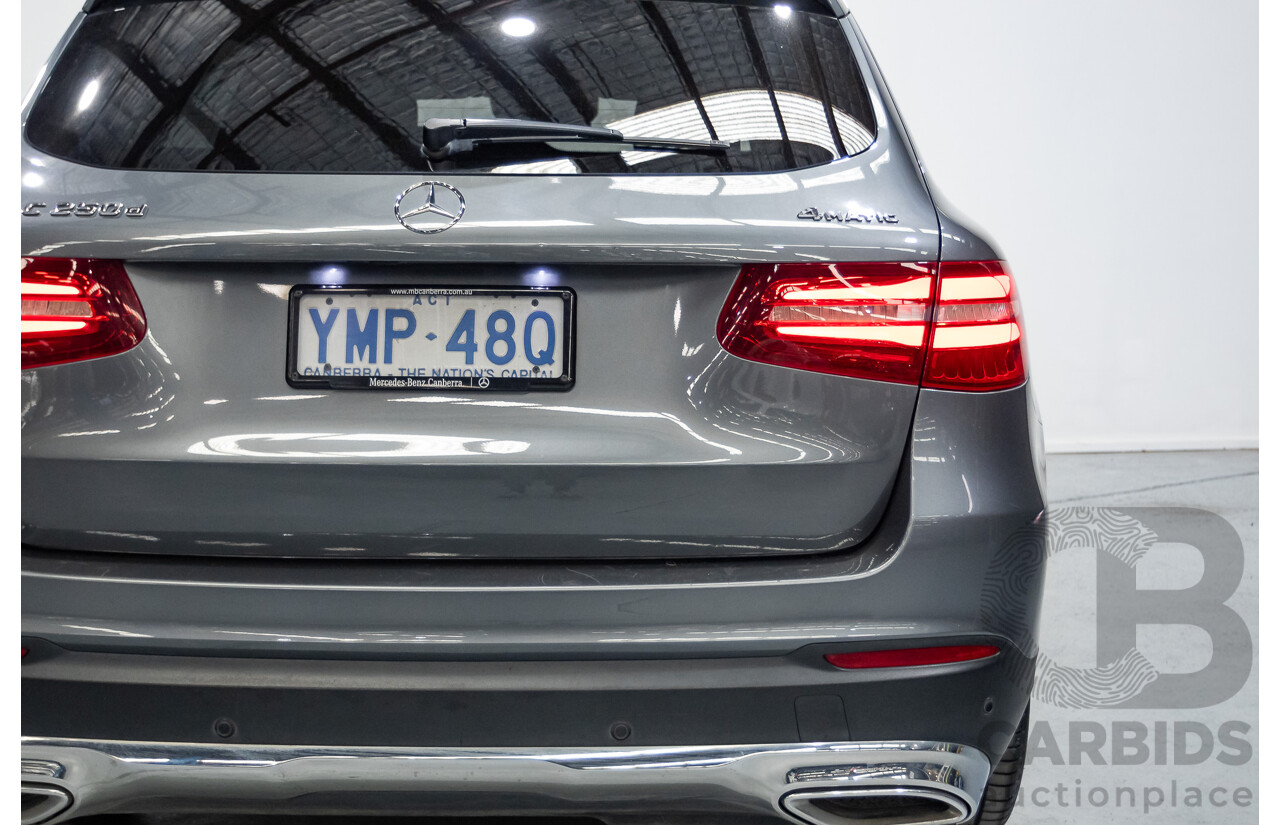 1/2018 Mercedes-Benz GLC 250d (AWD) 253 MY18 4d Wagon Selenite Gray Metallic Twin Turbo Diesel 2.1L