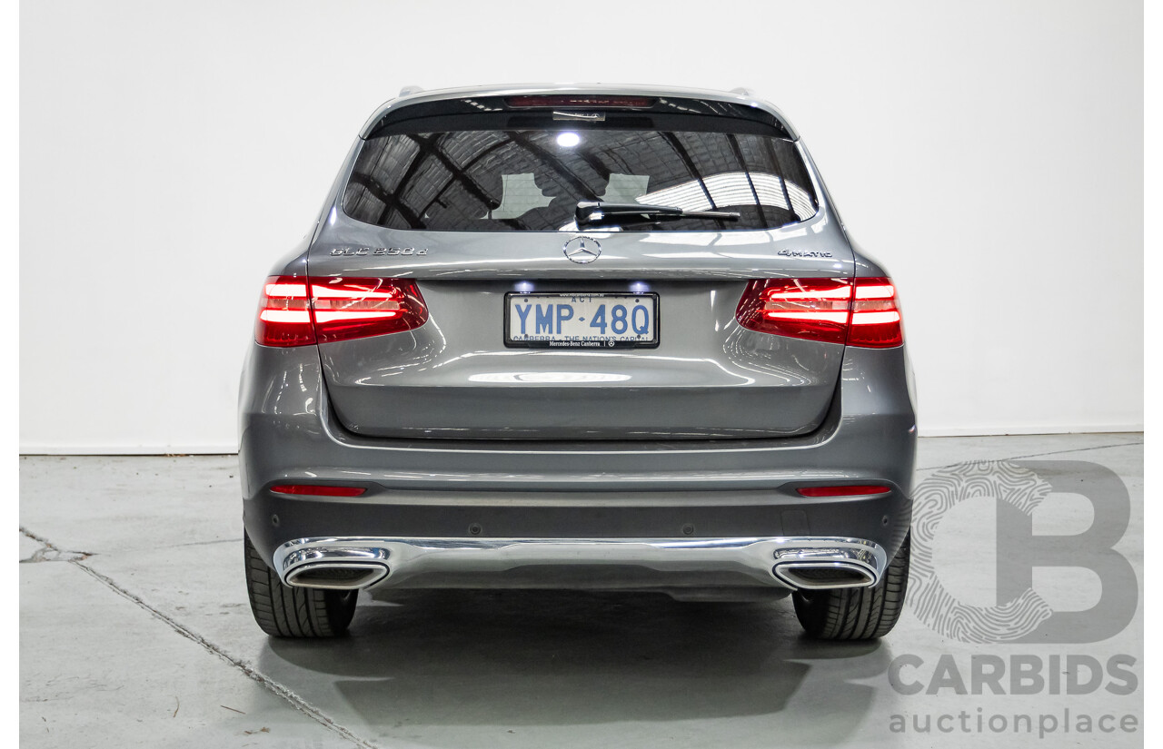 1/2018 Mercedes-Benz GLC 250d (AWD) 253 MY18 4d Wagon Selenite Gray Metallic Twin Turbo Diesel 2.1L