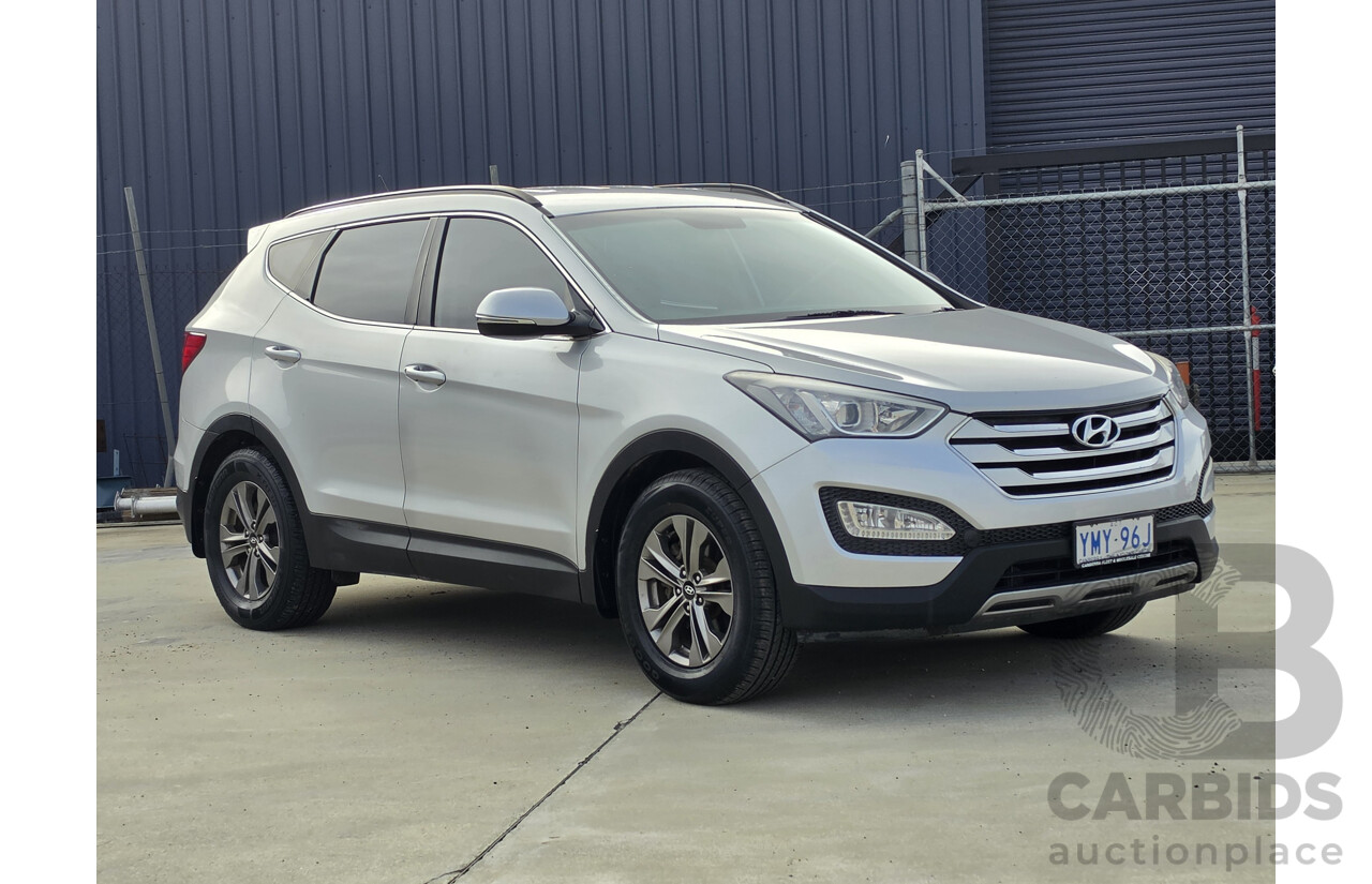 10/2014 Hyundai Santa Fe Active (AWD) DM 4D Wagon Silver 2.4L - 7 Seats