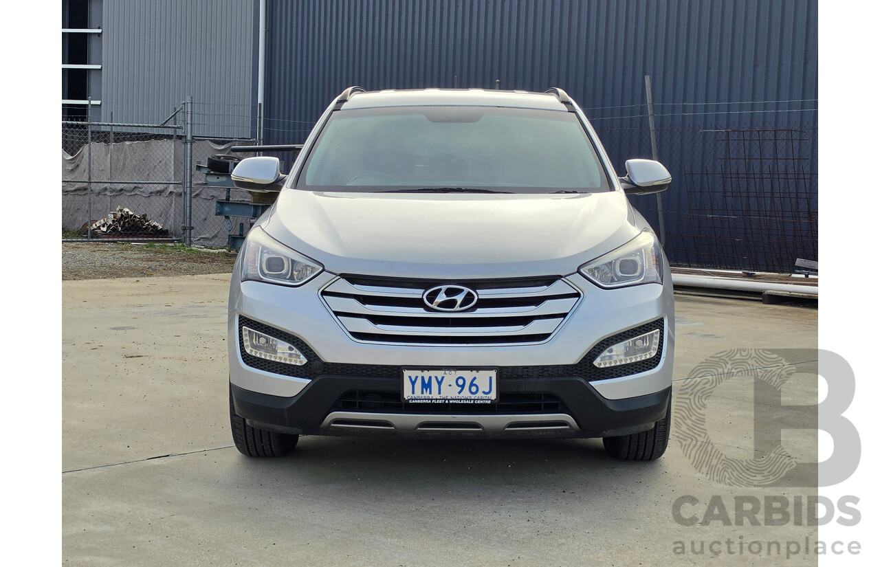 10/2014 Hyundai Santa Fe Active (AWD) DM 4D Wagon Silver 2.4L - 7 Seats