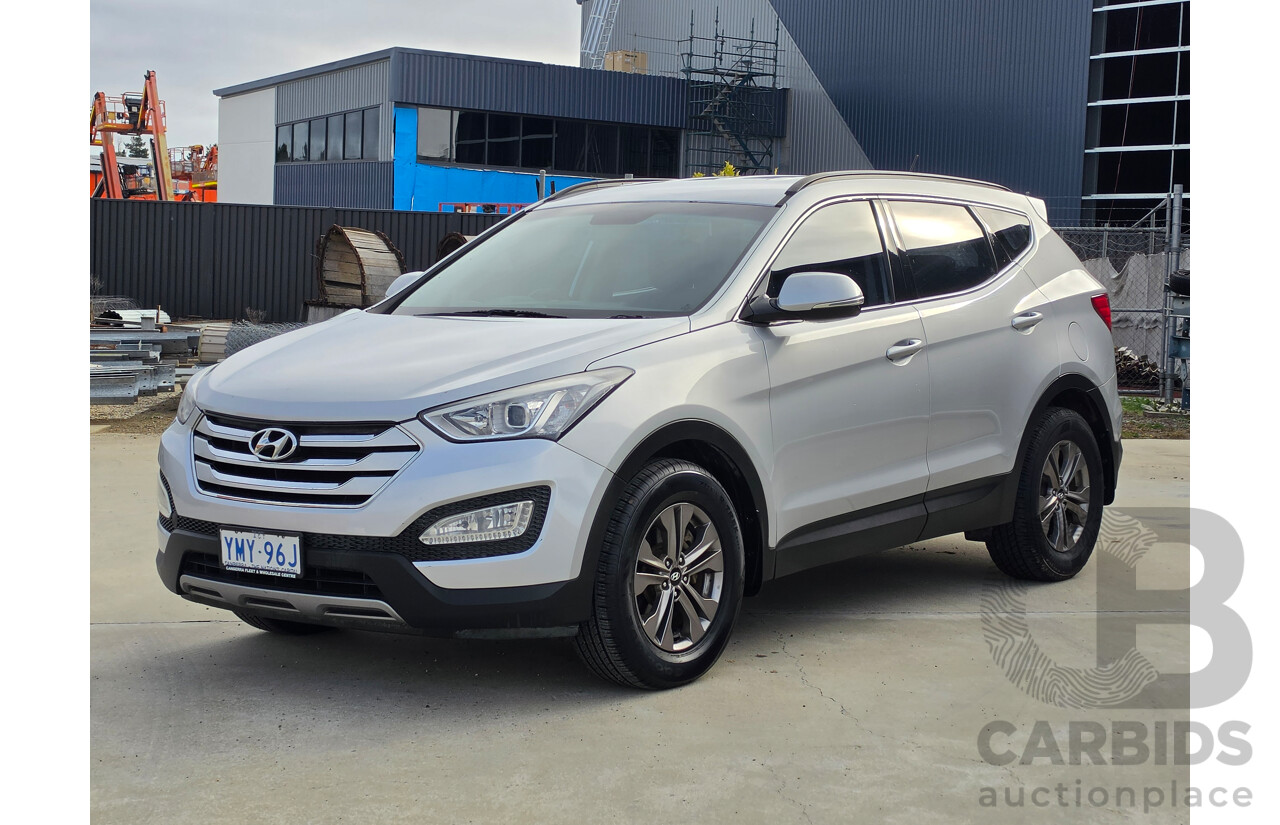 10/2014 Hyundai Santa Fe Active (AWD) DM 4D Wagon Silver 2.4L - 7 Seats
