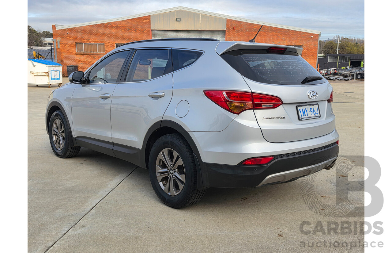 10/2014 Hyundai Santa Fe Active (AWD) DM 4D Wagon Silver 2.4L - 7 Seats