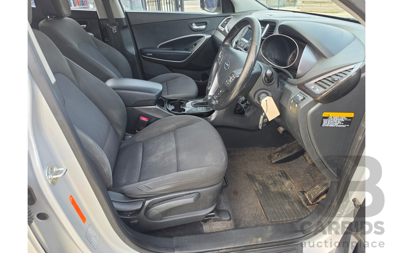 10/2014 Hyundai Santa Fe Active (AWD) DM 4D Wagon Silver 2.4L - 7 Seats
