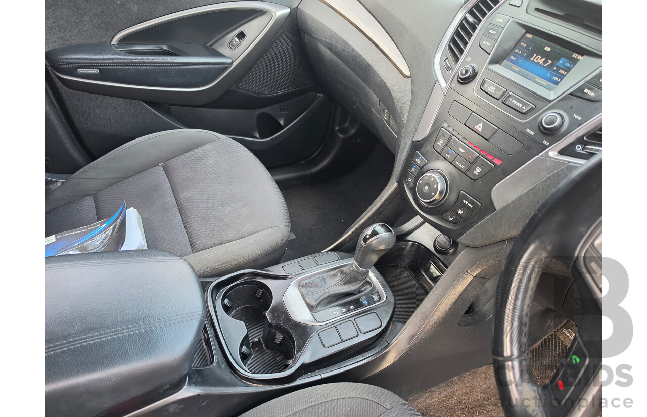 10/2014 Hyundai Santa Fe Active (AWD) DM 4D Wagon Silver 2.4L - 7 Seats
