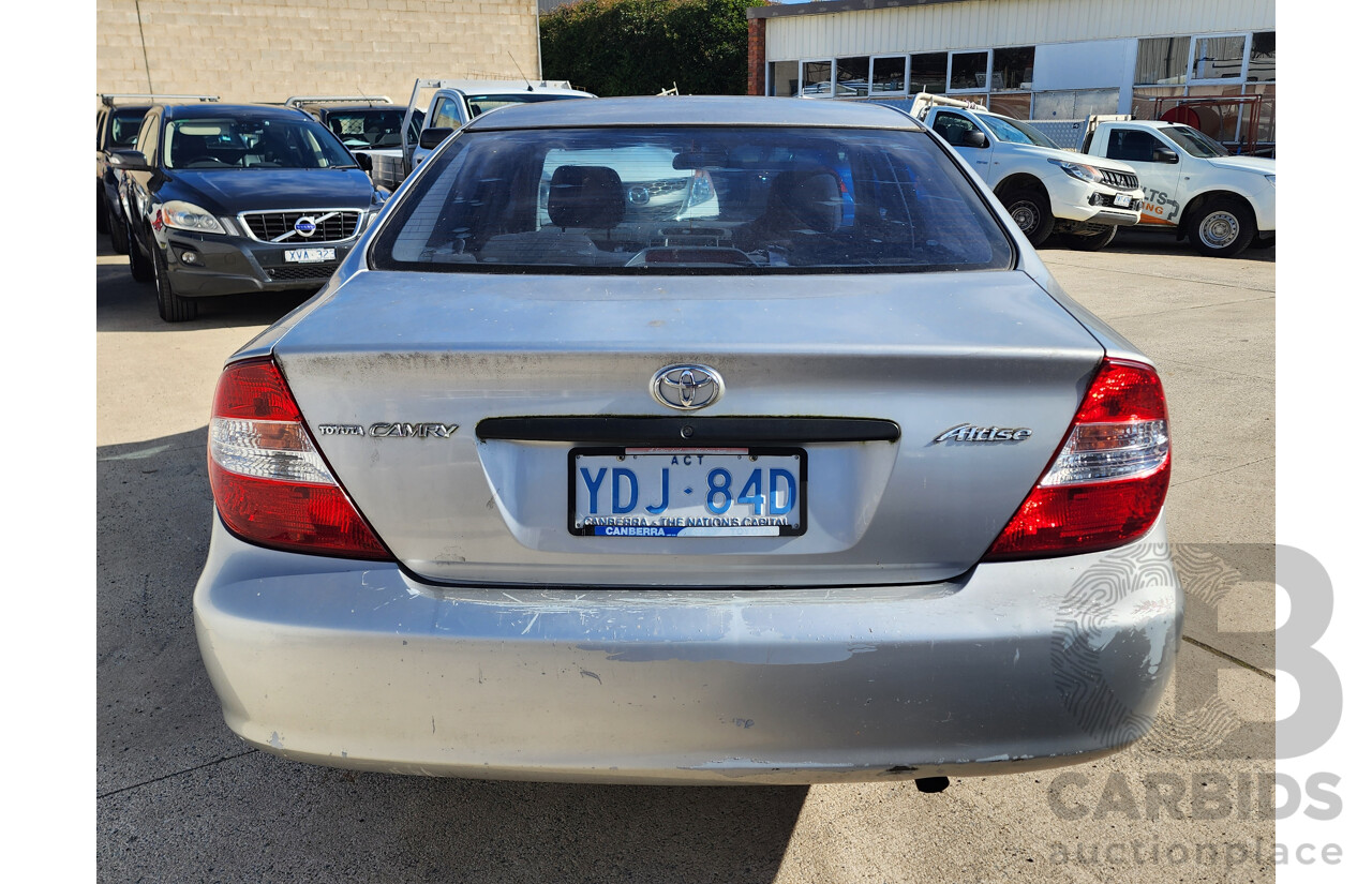 07/2004 Toyota Camry Altise ACV36R 4d Sedan Silver 2.4L