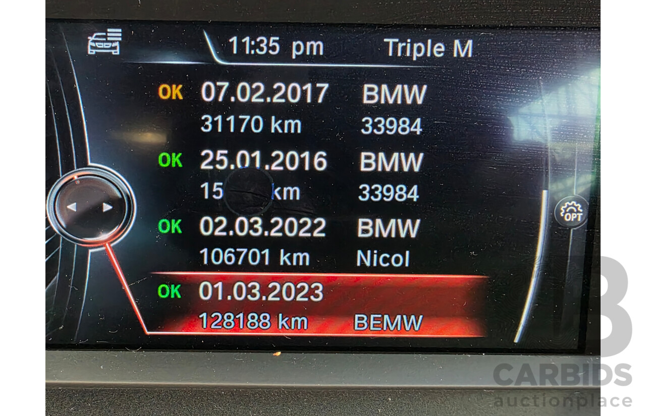 2/2015 BMW 116i Sport F20 MY15 5d Hatchback Mineral White Metallic Turbo 1.6L