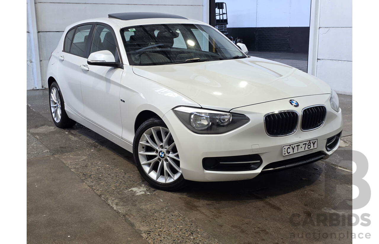 2/2015 BMW 116i Sport F20 MY15 5d Hatchback Mineral White Metallic Turbo 1.6L