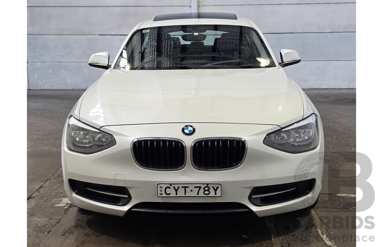 2/2015 BMW 116i Sport F20 MY15 5d Hatchback Mineral White Metallic Turbo 1.6L